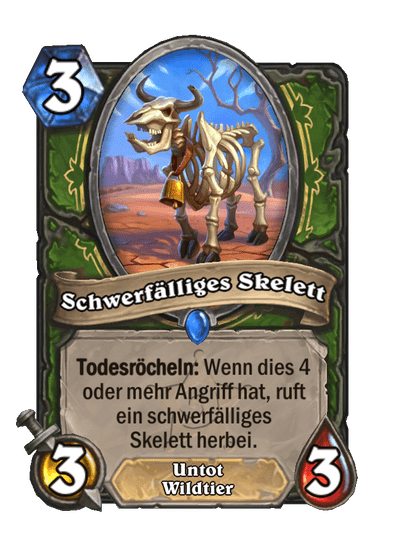 Schwerfälliges Skelett