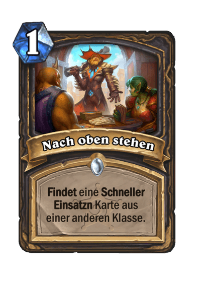 Nach oben stehen