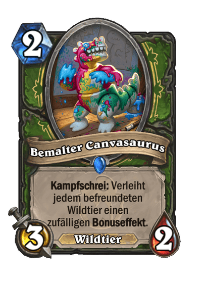 Bemalter Canvasaurus