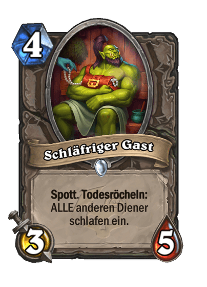 Schläfriger Gast