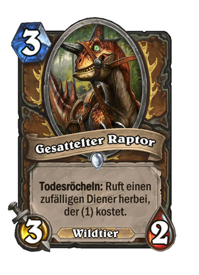 Gesattelter Raptor