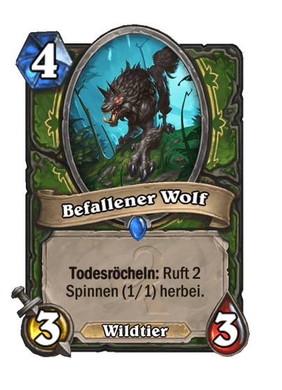 Befallener Wolf