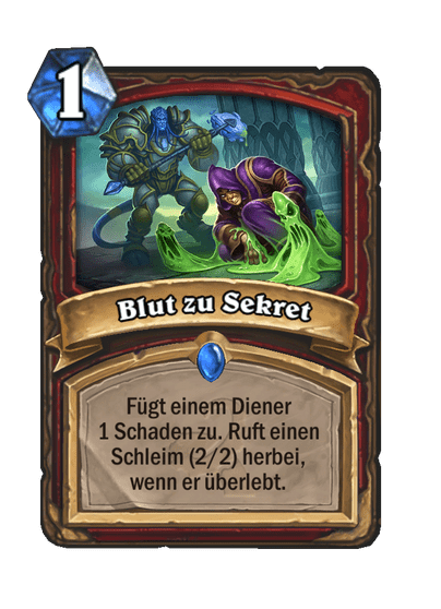 Blut zu Sekret