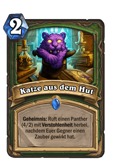 Katze aus dem Hut