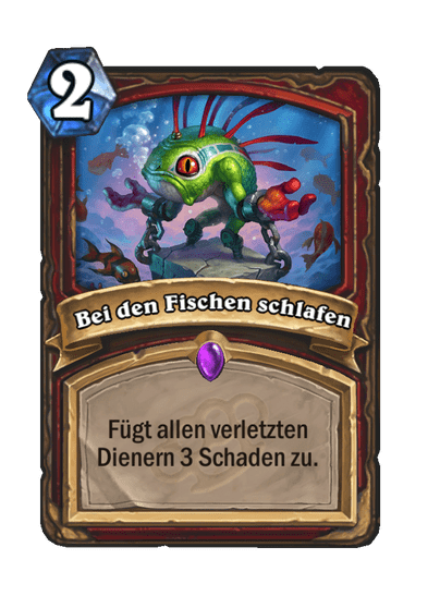 Bei den Fischen schlafen