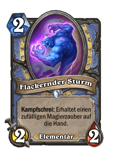 Flackernder Sturm