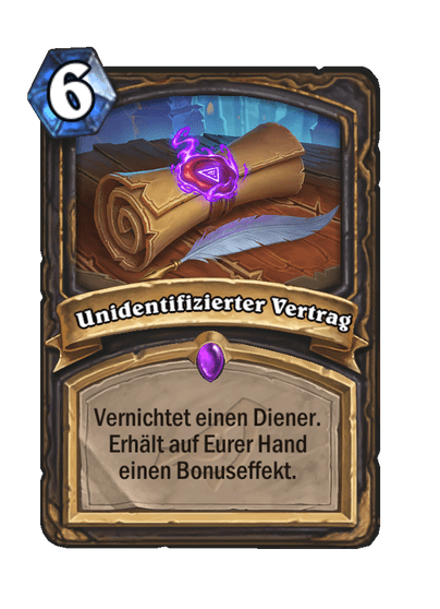 Unidentifizierter Vertrag