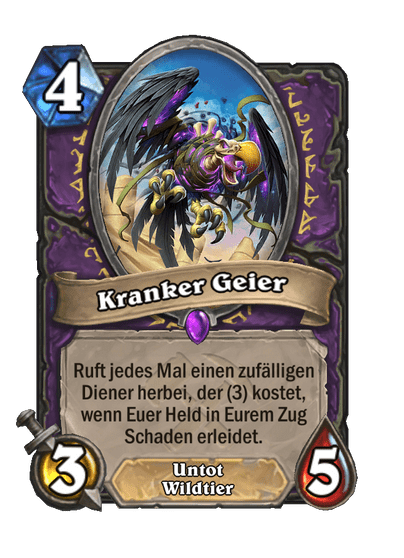 Kranker Geier