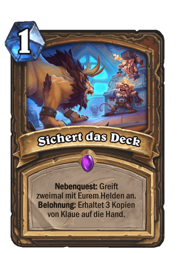 Sichert das Deck