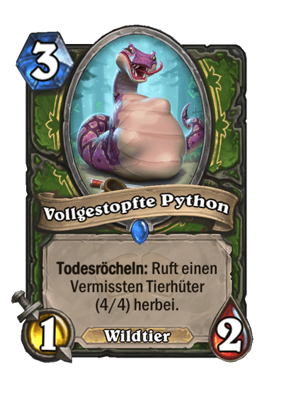 Vollgestopfte Python