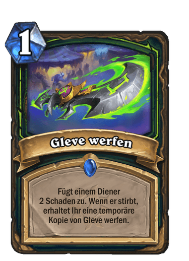 Gleve werfen