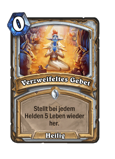 Verzweifeltes Gebet