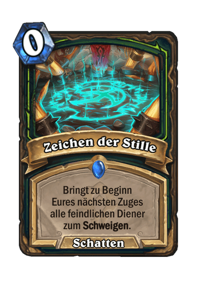 Zeichen der Stille