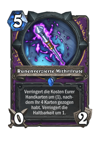 Runenverzierte Mithrilrute