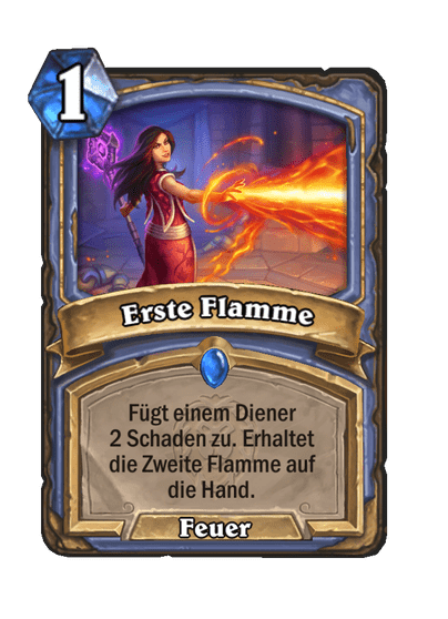 Erste Flamme