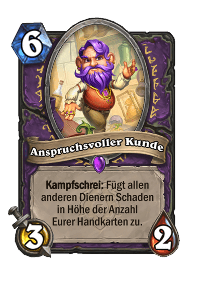 Anspruchsvoller Kunde