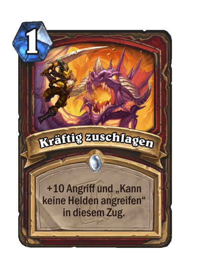 Kräftig zuschlagen