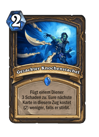 Gezackter Knochenstachel