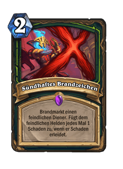 Sündhaftes Brandzeichen