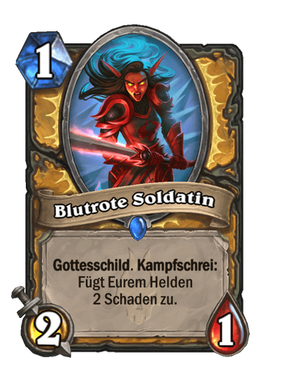 Blutrote Soldatin