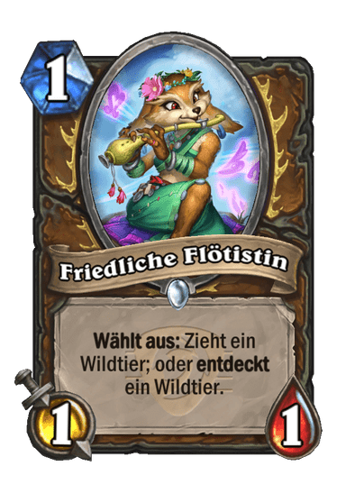 Friedliche Flötistin