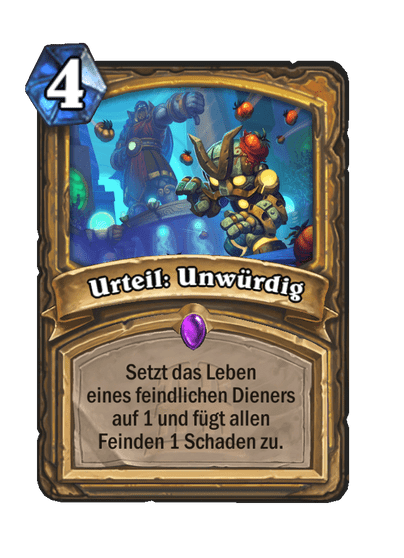 Urteil: Unwürdig